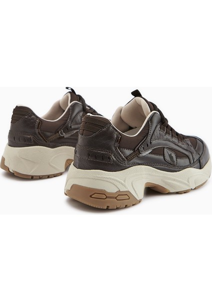 Caisa Kahve Tekstil Detaylı Bağcıklı Kadın Sneakers fırsatları