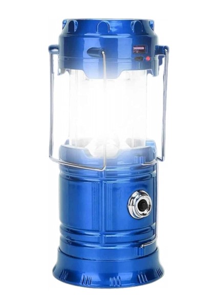 Solar Şarjlı Kamp Lambası Güneş Enerjili Kızaklı Kamp Feneri Çadır Feneri LED Işıldak fırsatları