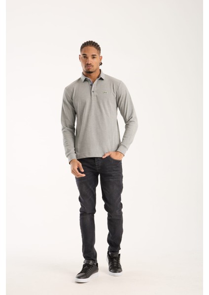 Polo Uzun Kol Gri Regular Fit fiyatları