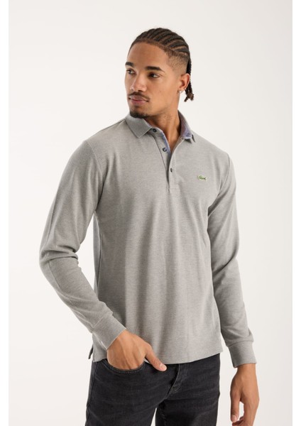 Polo Uzun Kol Gri Regular Fit modelleri