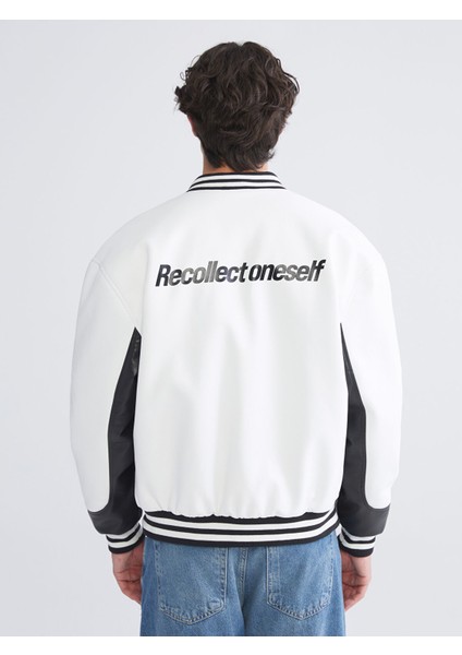 Yeni Sezon Rahat Kalıp Kolej Yaka Logolu Erkek Mont indirimleri