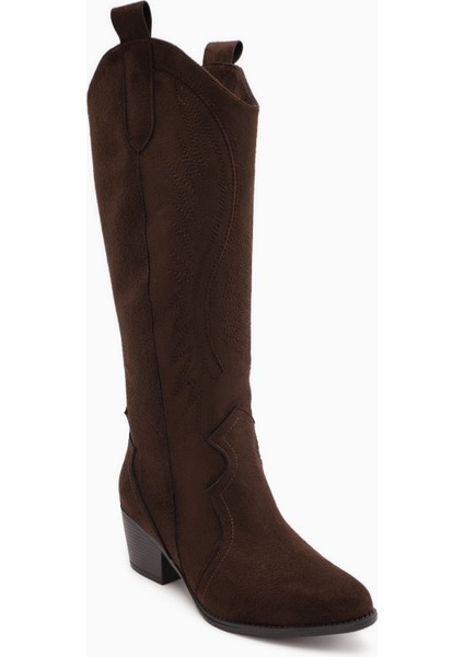 Hero Kahve Süet Nakışlı Kovboy Çizme fiyatları