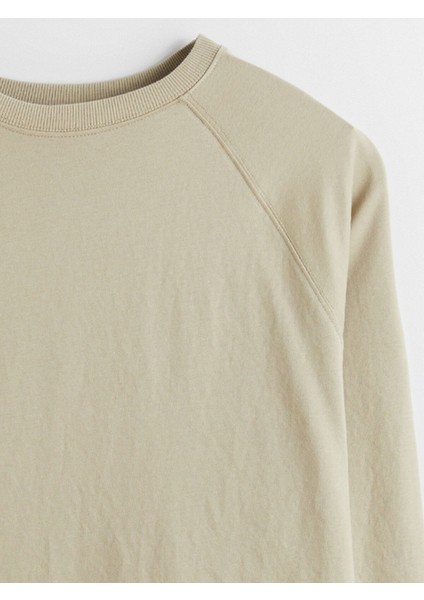 Yeni Sezon Bisiklet Yaka Oversize Kadın Sweatshirt indirimleri