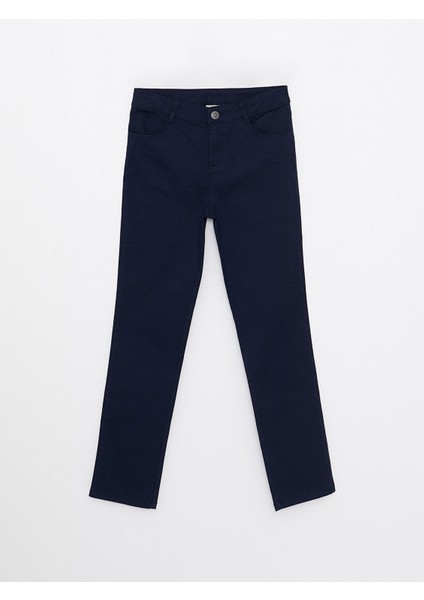 Yeni Sezon Skinny Fit Basic Gabardin Kız Çocuk Pantolon