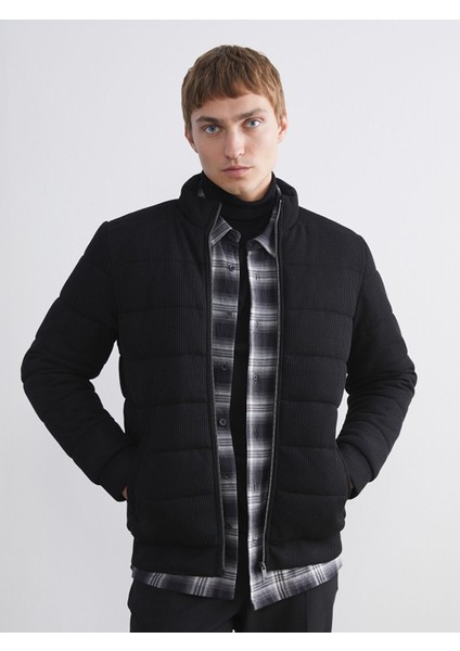 Yeni Sezon Slim Fit Dik Yaka Erkek Mont