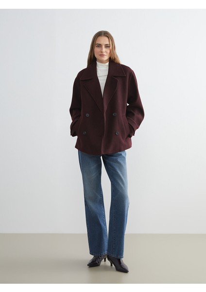 Yeni Sezon Kruvaze Yaka Kadın Kaşe Kaban fiyatları