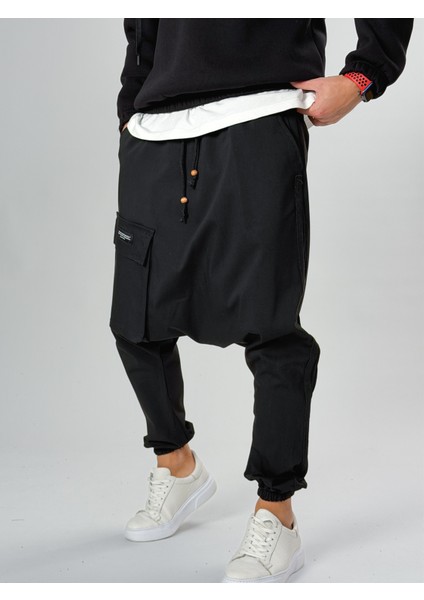 Tasarım Büyük Cepli Erkek Siyah Şalvar COC2557 fiyatları