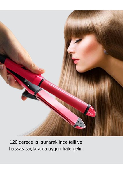 Dereceli Seramik Saç Düzleştirici – 5 Isı Seviyesi 200°C Maksimum Sıcaklık - SBS8744-8916 fırsatları