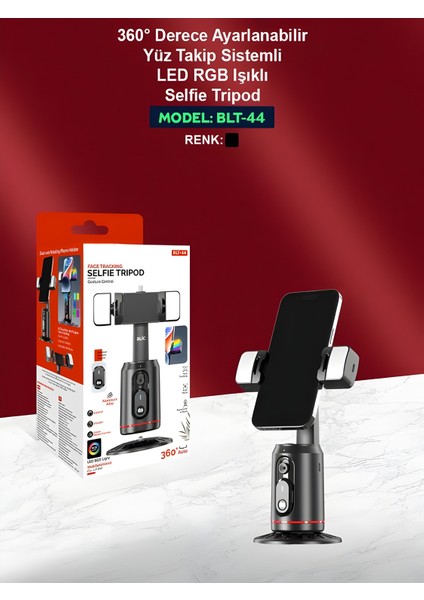 360° Yüz Takipli Rgb Işıklı Profesyonel Gimbal Tripod | Telefon Sabitleyici Fotoğraf & Video indirimleri