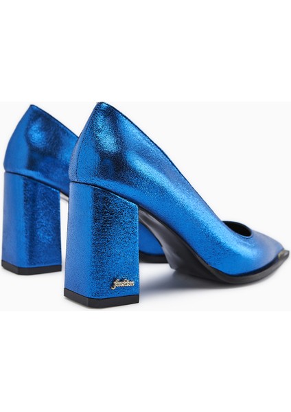 Bonny Mavi Kalın Topuklu Kadın Ayakkabı fırsatları