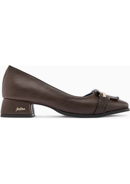 Gresa Kahve Tokalı Kısa Topuklu Kadın Ayakkabı fiyatları
