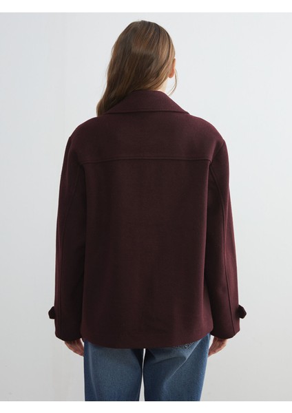 Yeni Sezon Kruvaze Yaka Kadın Kaşe Kaban indirimleri