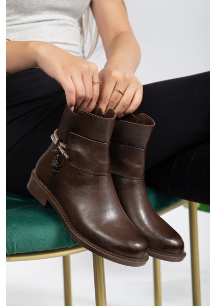 Kahverengi Kadın Bot & Bootie modelleri