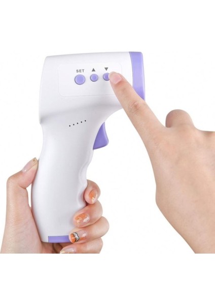 Temassız Kızılötesi Dijital Ateş Ölçer Vücut ve Yüzey Sıcaklığı Termometresi Renkli Uyarı Ekranlı modelleri