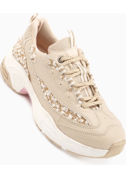 Rozhin Bej Pullu Kalın Taban Kadın Spor Ayakkabı