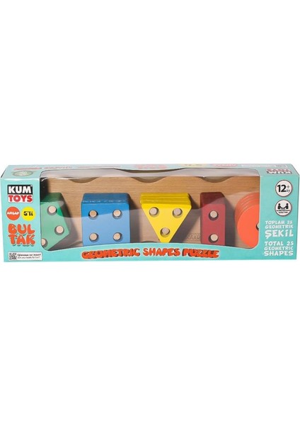 KM5656 Ahşap Beşli Bultak -Kumtoys