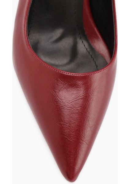 Flora Bordo Stiletto Kadın Topuklu Ayakkabı fırsatları