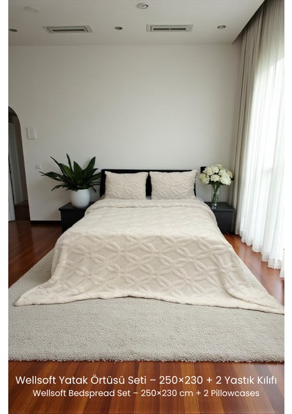 Orion Seri Wellsoft Çift Kişilik Yatak Örtüsü Seti 230×250 + 2 Yastık Kılıfı Battaniye fırsatları