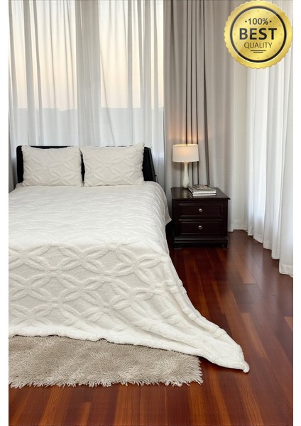 Orion Seri Wellsoft Çift Kişilik Yatak Örtüsü Seti 230×250 + 2 Yastık Kılıfı Battaniye