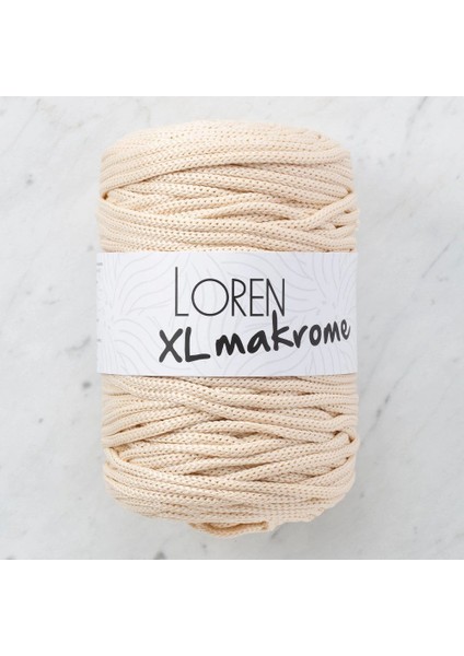 Loren Xl Makrome Açık Bej El Örgü Ipi - R040 - 33705