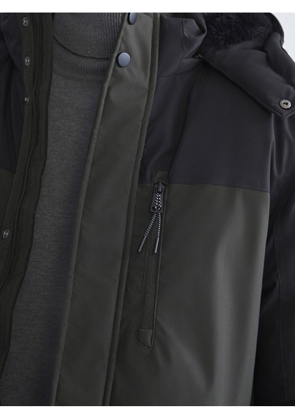 Yeni Sezon Standart Kalıp Kapüşonlu Erkek Mont modelleri