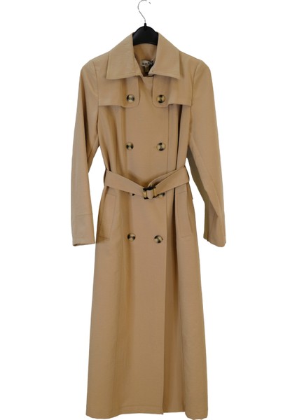 4102 kruvaze düğmeli trenç