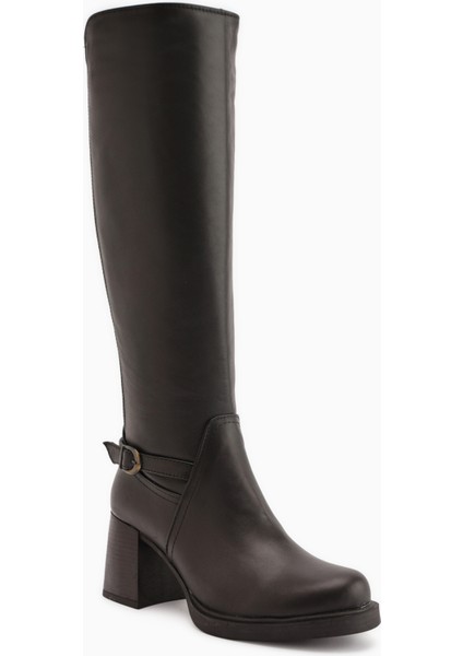 Gerti Siyah Topuklu Kadın Çizme fiyatları