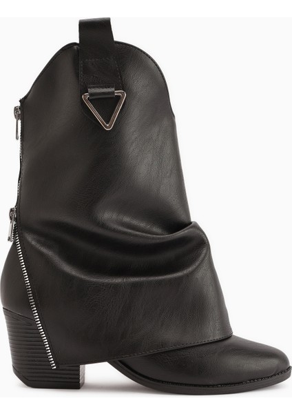 Peggy Siyah Kadın Topuklu Western Çizme fiyatları