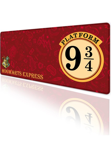 Harry Potter Hogwarts Görünümlü Oyun Gaming Klavye Mouse Pad Kaymaz Taban Kenarları Dikişli Masa Matı 70X30 cm fiyatları
