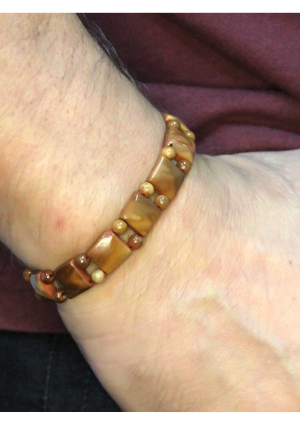 Doğal Kuka Ağacı Erkek Asansörlü Ayarlanabilir Bileklik EUB116 fiyatları