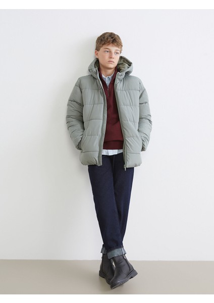 Yeni Sezon Kapüşonlu Erkek Çocuk Şişme Mont fiyatları