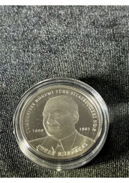 – Adnan Menderes Gümüş Hatıra Sikkesi (Cumhuriyet Dönemi Türk Siyasetçileri Serisi No:2) fırsatları