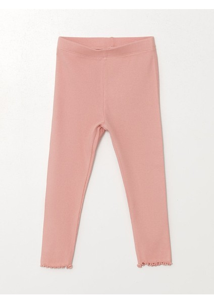Yeni Sezon Beli Lastikli Kız Çocuk Basic Tayt
