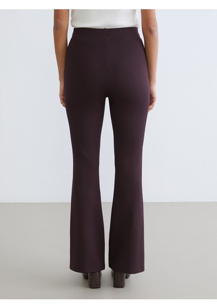 Yeni Sezon Beli Lastikli Ispanyol Paça Kadın Pantolon fırsatları