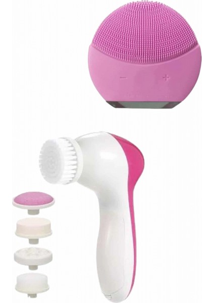 Ikili Cilt Bakım Seti 5 Başlıklı Yüz Temizleme ve Masaj Aleti Canlandırıcı ve Onarıcı indirimleri