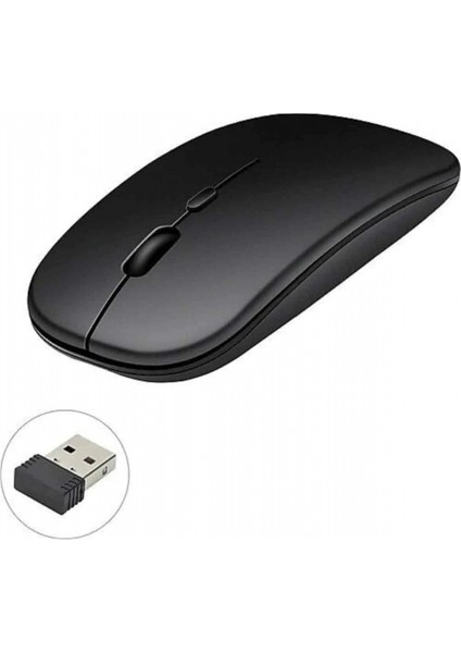 Kablosuz Mouse Fare Şarjlı Bluetooth Wireless Çift Modlu Sessiz fiyatları