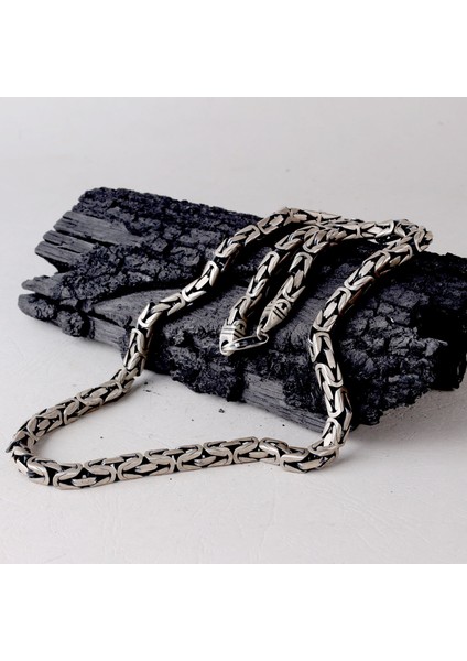 925 Ayar Gümüş 5,8mm Bileklik Kolye Kral Zincir Kombini fırsatları