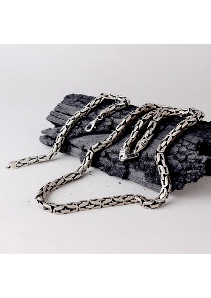 925 Ayar Gümüş 5,8mm Bileklik Kolye Kral Zincir Kombini indirimleri