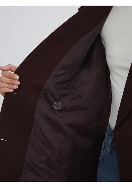 Yeni Sezon Kruvaze Yaka Kadın Kaşe Kaban fırsatları