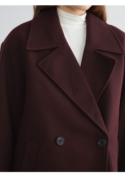 Yeni Sezon Kruvaze Yaka Kadın Kaşe Kaban modelleri