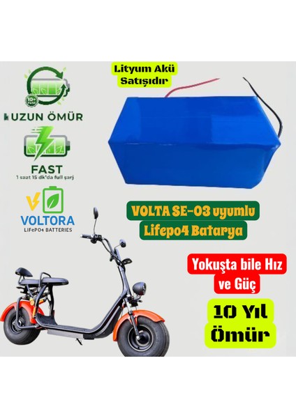 Se-03 Uyumlu Lifepo4 Lityum Akü