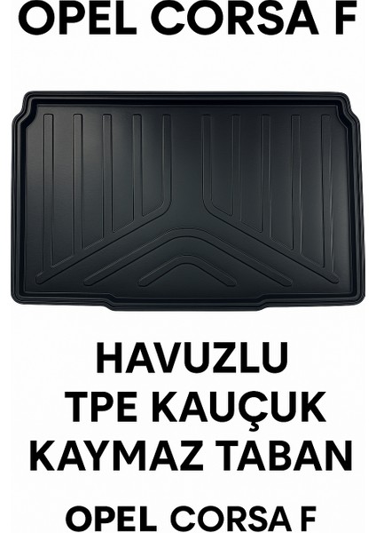 Opel Corsa F Uyumlu 3D Bagaj Havuzu Premium fırsatları