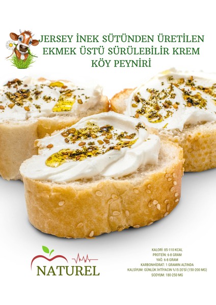 Jersey Inek Sütü Krem Peynir 550GR x 2 Adet fiyatları