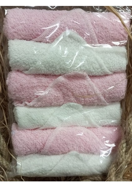 Kız Bebek 6’lı Pamuklu Ağız Mendili Seti – Pembe Beyaz Kurdeleli fiyatları