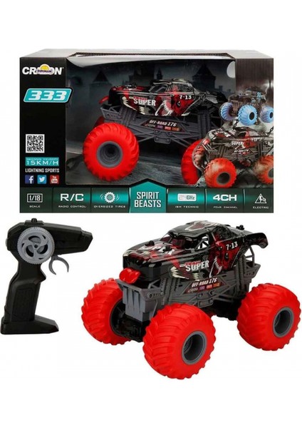 1:18 Uzaktan Kumandalı Spirit Beasts USB Şarjlı Araba 25 Cm.