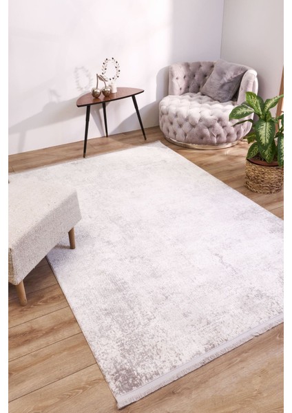 Apex Solid 8351 Bej - Modern Akrilik Dokuma Halı – Yıkanabilir, Dayanıklı ve Şık Dokuma Tabanlı Salon Halısı