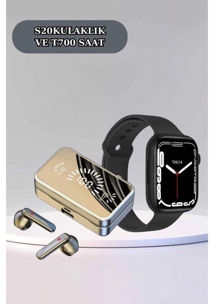 Powerbank Bluetooth Kulaklık ve Yeni Model Akıllı Saat Seti Anc Özelliği Dokunamatik indirimleri