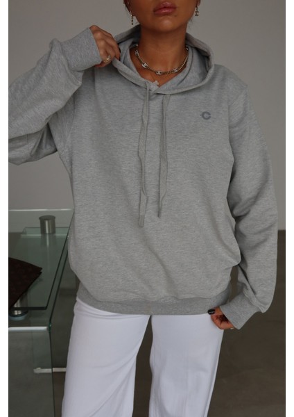 Kapüşonlu Oversize Basic Sweat fiyatları