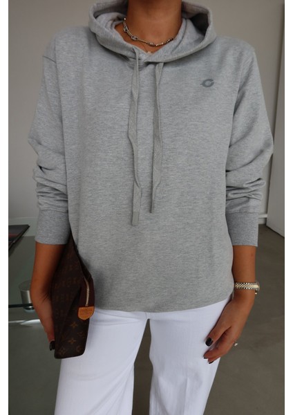Kapüşonlu Oversize Basic Sweat indirimleri