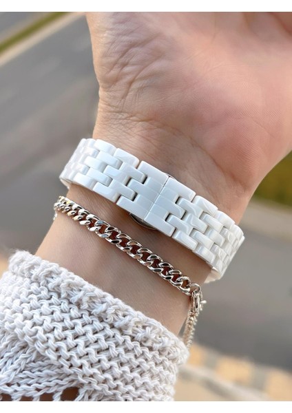 Seramik Kordon Özel Tasarım 2 Yıl Garantili 3 Atm Kadın Kol Saati+Bileklik SR.14282.1 modelleri